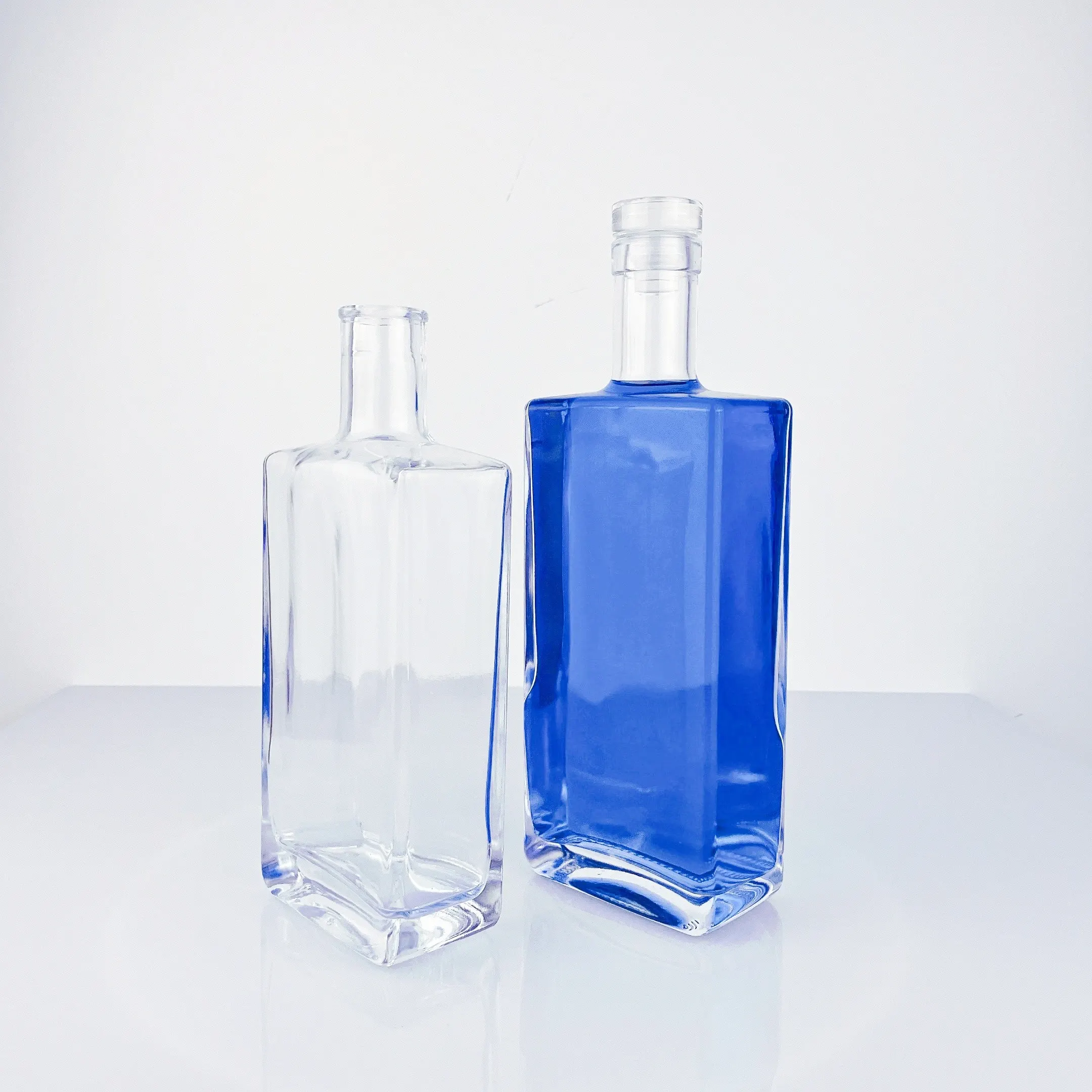 500ml 700ml Long Island Glasflasche für Gin, Whiskey, Vodka mit Kork